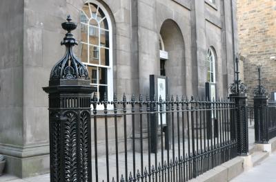 The Queen's Hall renovated railings August 2018