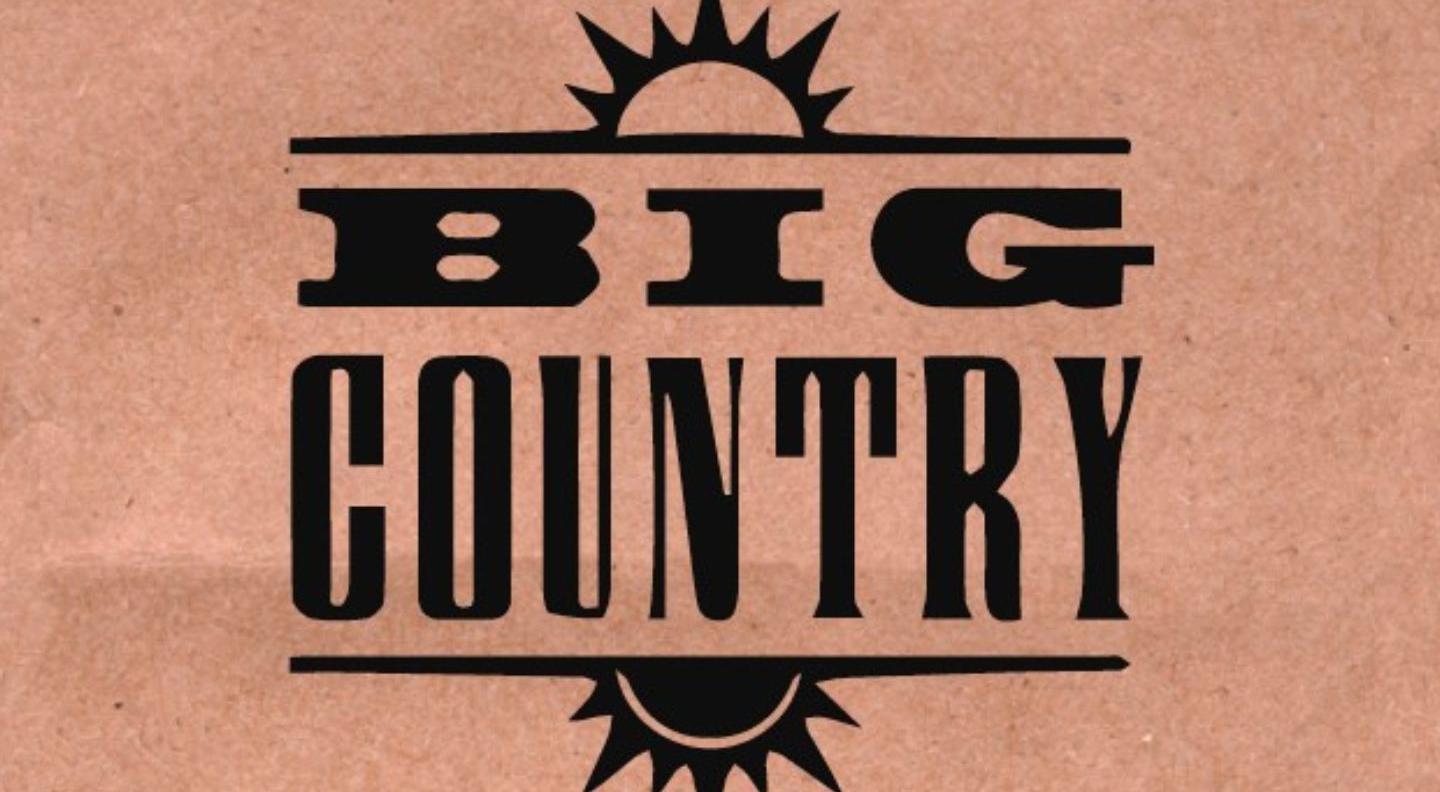 Big Country's Logo on a brown background