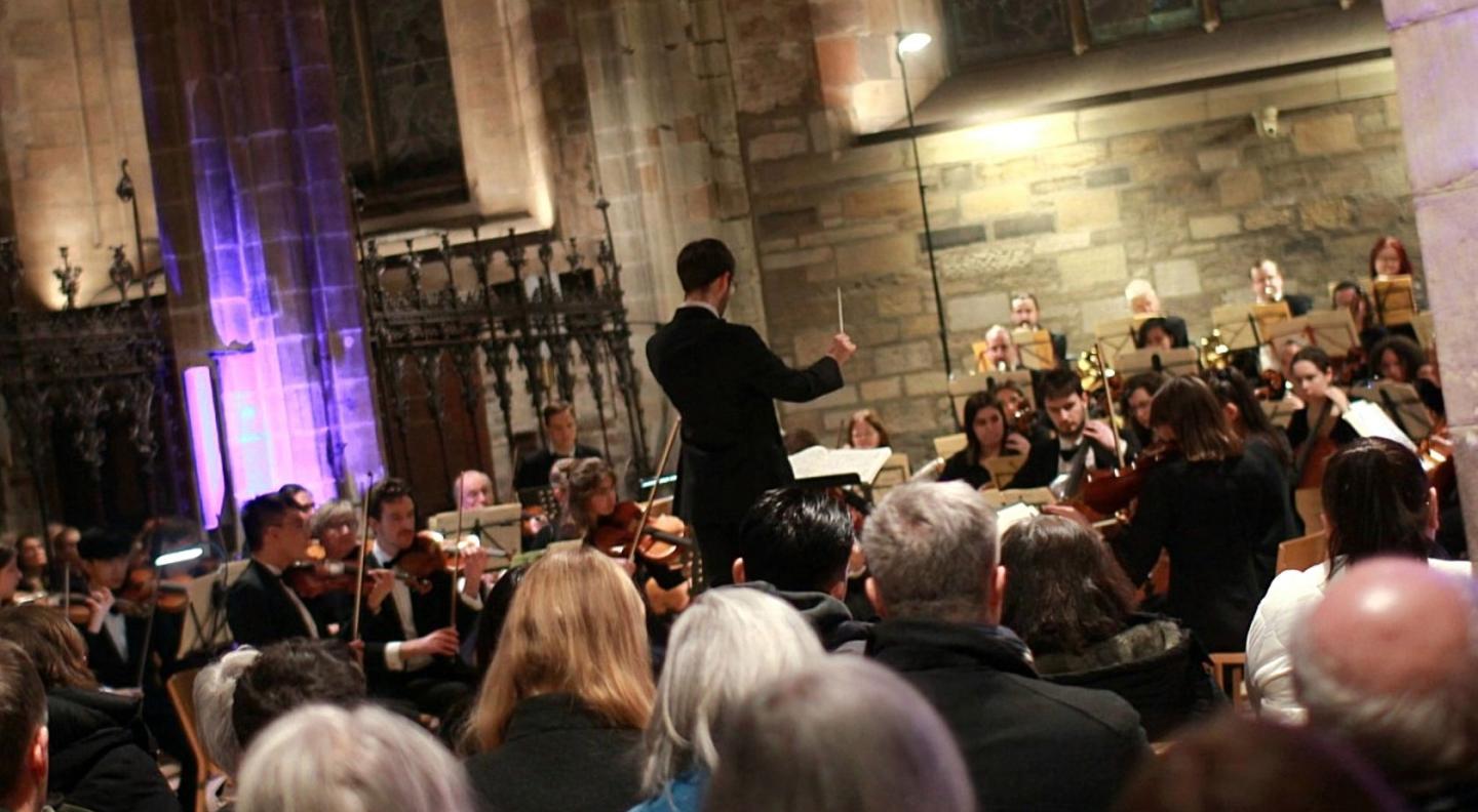 The Edinburgh City Orchestra performing