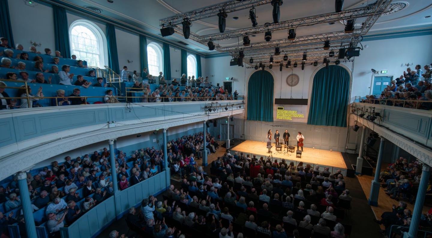 Members of the Berliner Philharmoniker performing at The Queen's Hall