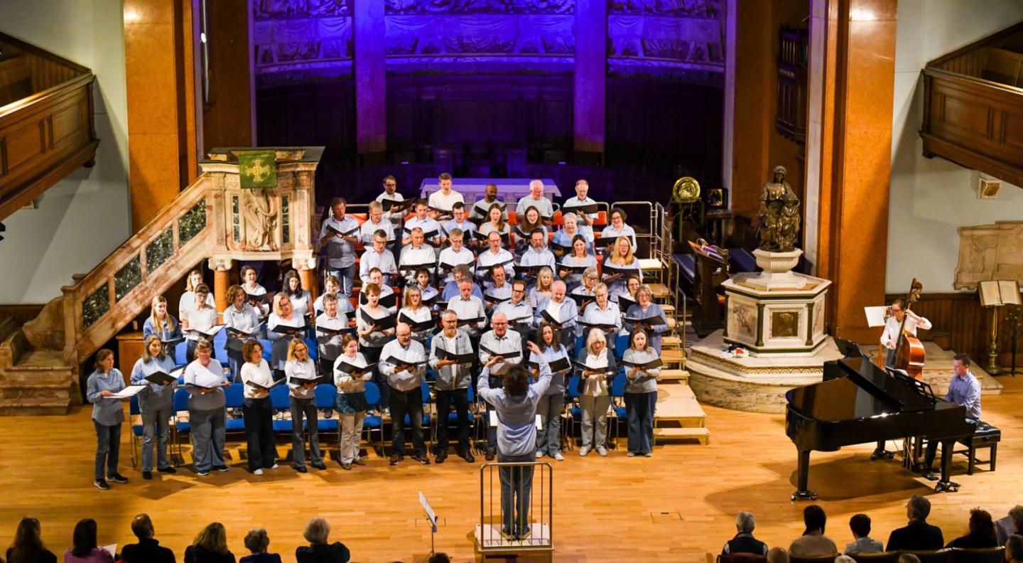 The Edinburgh Singers performing at St Cuthbert's Parish Church