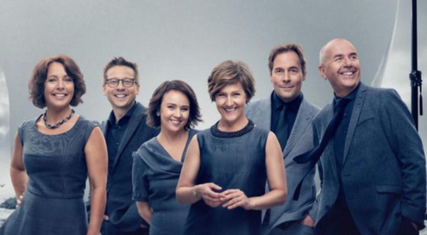 The six members of vocal group Nordic Voices