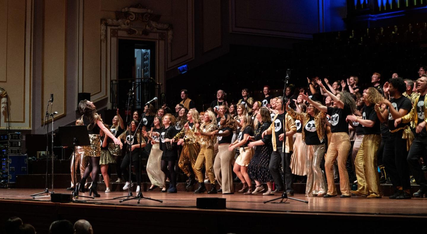 The Phoenix Choir performing on stage