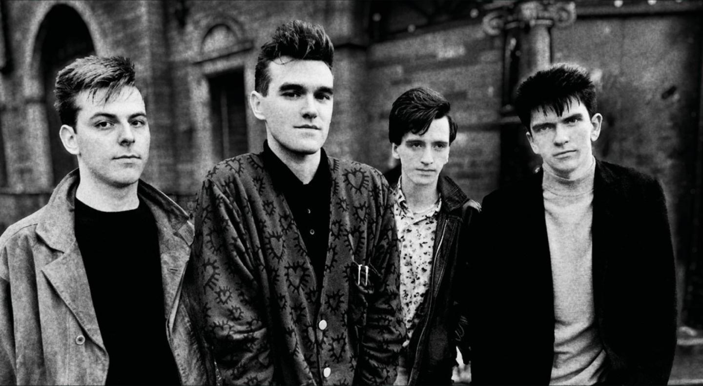 black and white photo of the Smiths 