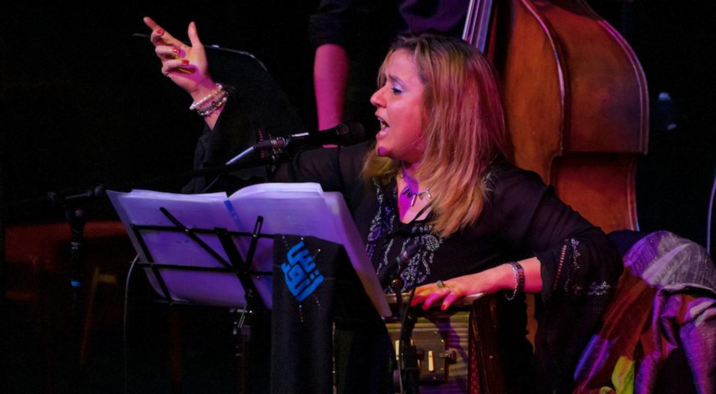 Reem Kelani performing