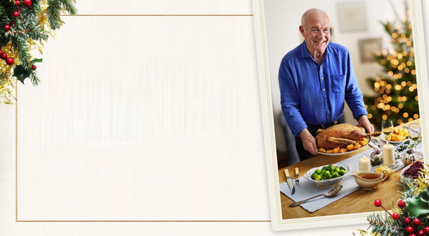 Rick Stein with a traditional Christmas dinner
