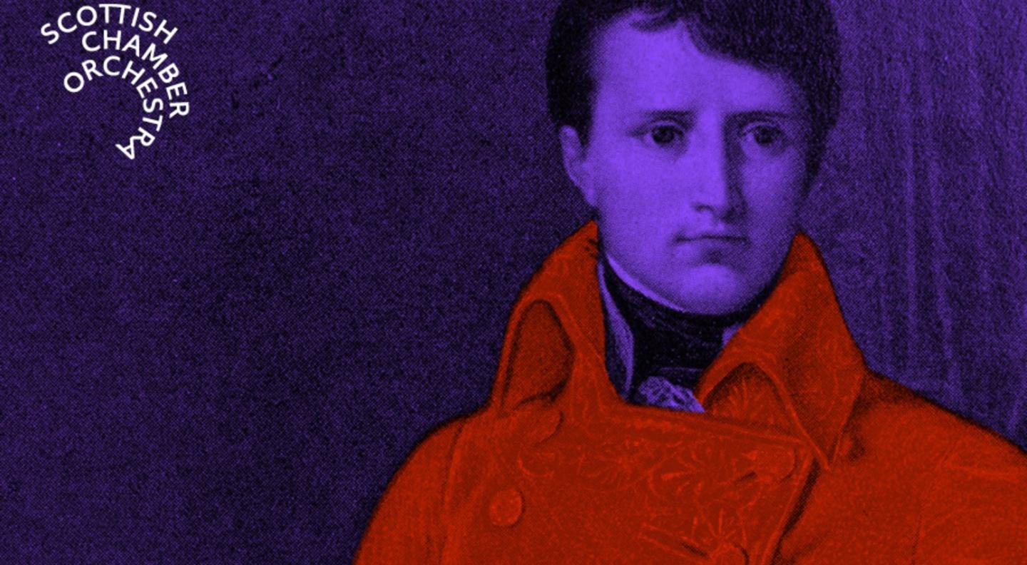 A vibrant image with young Napoleon stood tall