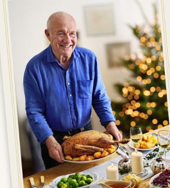 Rick Stein with a traditional Christmas dinner